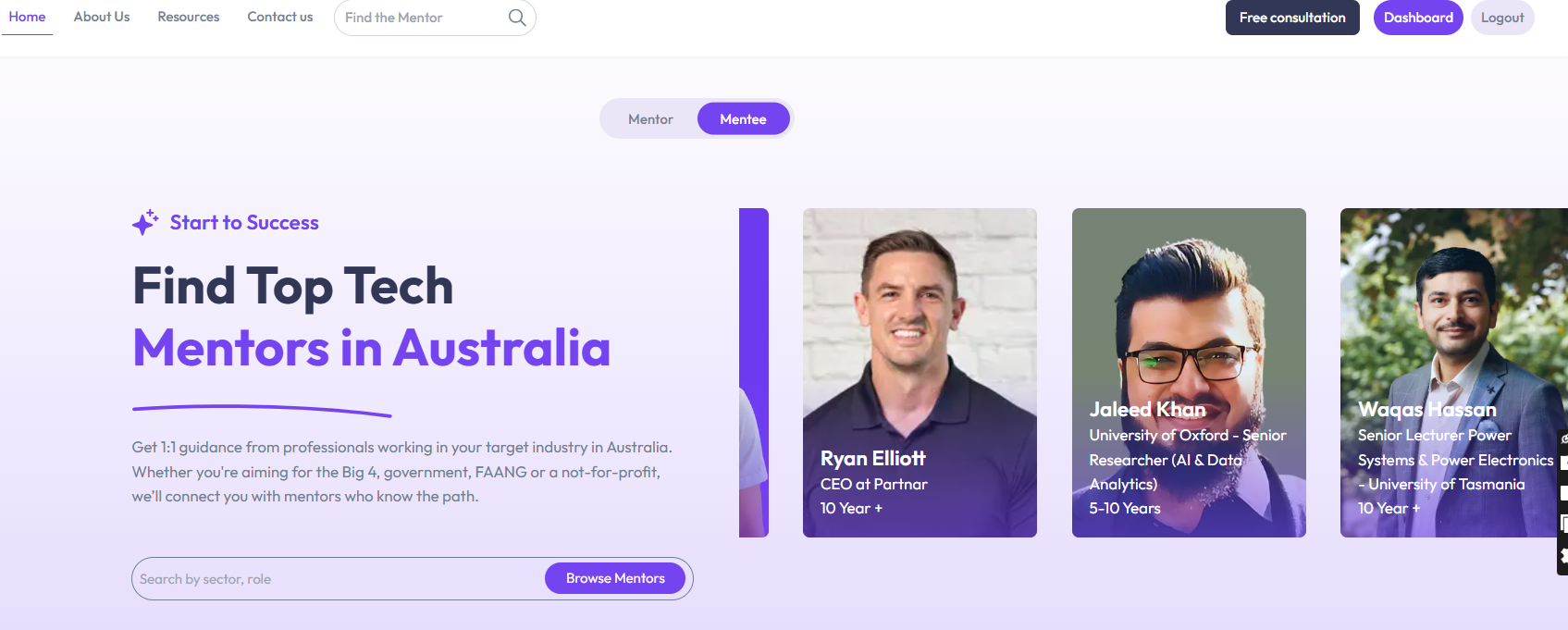 Platform Homepage